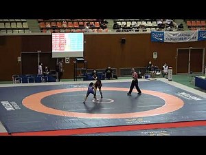 2022年IH レスリング 女子 50kg級 2回戦 東瑞希 宮崎農(宮崎) vs 矢野楓奈 芦屋学園(兵庫)