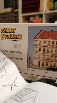 Das Eckhaus ist fast fertig. #modelleisenbahn #modellbau #modellbahngebäude #modellhaus