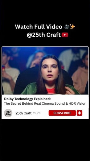 What is Dolby Technology | Watch Full Video @25th Craft | #dolby #filmmakers