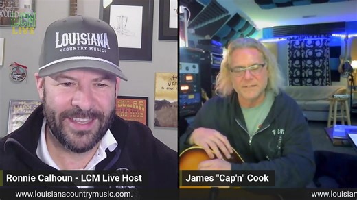 Tonight we welcome James “Cap’n” Cook on Louisiana Country Music Live and this one is special. He is a Monroe, Louisiana native and a Nashville powerhouse who spent over a decade on the road as Luke Bryan’s bassist. He has shared stages and sessions with artists like Jason Aldean, Tracy Byrd, Steve Wariner, Rodney Crowell, Vince Gill, Sam Bush, and Victor Wooten. You have also seen him on major TV stages like The Tonight Show, Jimmy Kimmel Live, The Today Show, and Good Morning America. These da