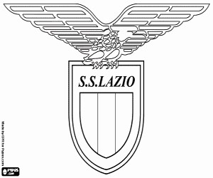 SS Lazio logo coloring page printable game