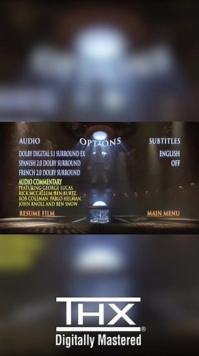 Star Wars II Attack Of The Clones (2002) DVD Options Menu I