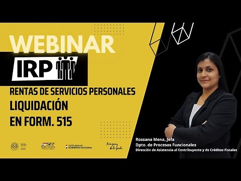 Webinar Liquidación del IRP Rentas de Servicios Personales