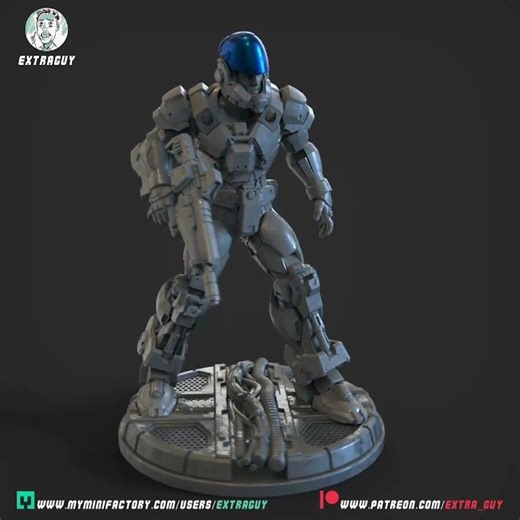 Robotech YR-052F Pilot 100mm and 32mm for 3D Print