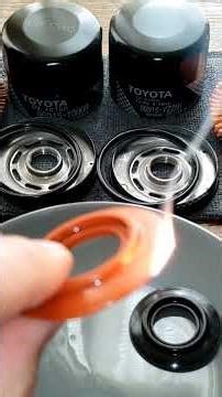 Burn Test Toyota Oil Filter Anti-Drain Back Valve / Toyota 9091510009 Toyota 90915YZZN1 #Shorts
