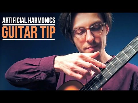 How to play artificial harmonics on guitar!