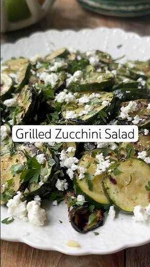 Grilled Zucchini Salad (Zucchini recipes!) #shorts #zucchini