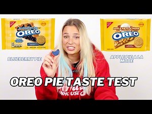 OREO PIE TASTE TEST | OREO BLUEBERRY PIE & OREO APPLE PIE A LA MODE