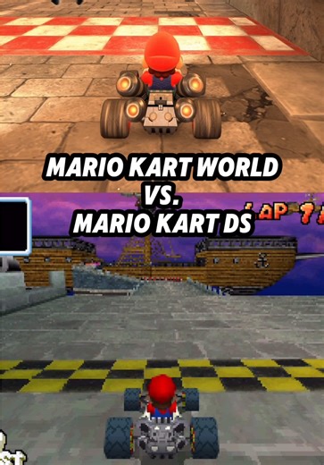 Airship Fortress Race: Mario Kart DS vs. Mario Kart World