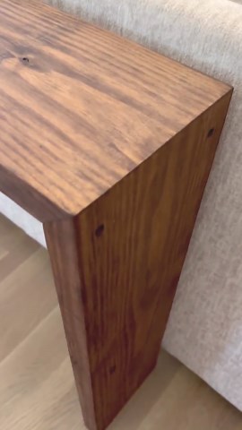 Waterfall Edge Console Table: Sofa Table for Entryway, Foyer - Etsy