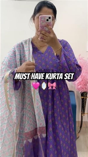 Kurta set #youtubeshorts #meeshovsmyntracloth #ytshorts #fashion #violet #premanandjimaharaj #reels