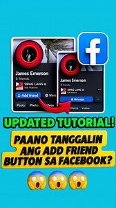 711K views · 9.3K reactions |  UPDATED TUTORIAL! Alam mo bang pwede mo palang itago ang Add Friend button mo sa FB?  Iwas toxic, iwas random friend requests!  #FacebookTips #PrivacyMatters #TutorialVibes | Tutorial vibes | Facebook