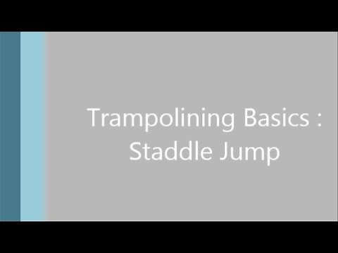 How To Trampoline : The Straddle Jump