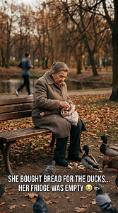 They laughed at her: “Crazy duck lady.” For 7 years she bought only day-old bread… “for the ducks.” After she died, a neighbor opened her fridge—empty. 💔🦆 #storytime #emotionalstory #humanity #kindness #loneliness #elderly #poverty #hunger #teacher #bakery #ducks #heartbreaking #reels #shortfilm #truefeelings | TinyTales TV