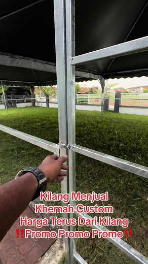 Custom Made Pyramid Canopy 20x20 with Joint Frame & Door