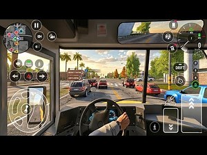 Car Parking Driving School – School Bus POV Drive | Farm to City Realistic 60FPS Gameplay