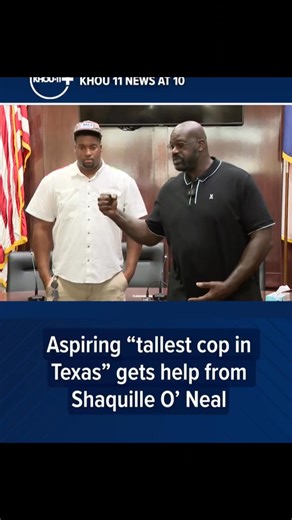 NBA legend Shaquille O'Neal is sponsoring 24-year-old Jordan Wilmore's next attempt to become Texas' tallest cop after Wilmore narrowly missed passing his state exam. | Nappyx Rasta