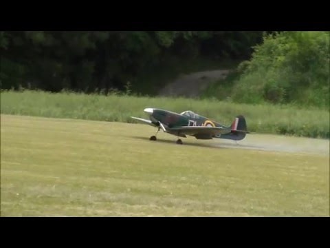 大型ラジコン飛行機の離陸から着陸まで