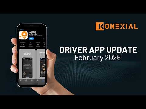 Updated Driver workflow 2026 Konexial My20 ELD Driver App