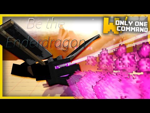 Minecraft - BE THE ENDER DRAGON with only one command block! | Ender dragon disguise