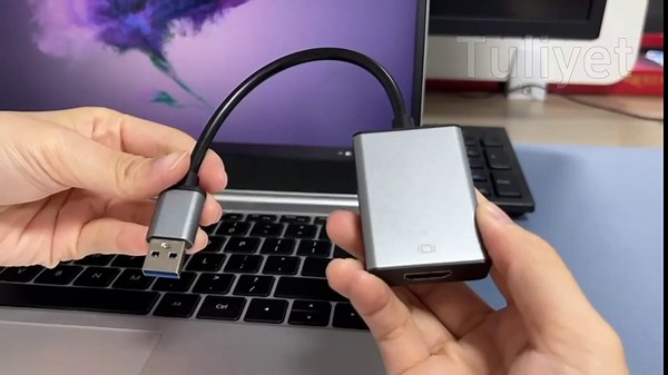 Tuliyet USB to HDMI Adapter, USB 3.0/2.0 to HDMI for Multiple Monitors 1080P Compatible with Windows XP/7/8/10/11, Grey