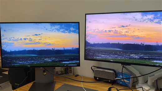 雷鸟U8对比HKC￼￼HKC 26.5英寸 OLED 2K 240Hz OG27QK￼除了字体，雷鸟完败