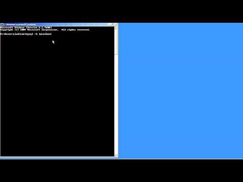 mysql : connecting to localhost from the command line