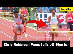 American Chris Robinson Penis falls off Shorts during 400m hurdles at Golden Spike meet in Czechia