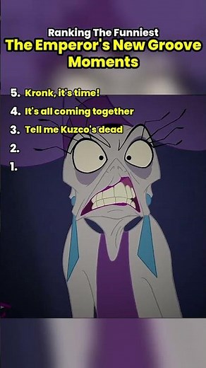 Ranking Funniest The Emperors New Groove Moments