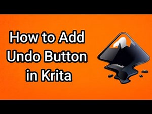 How to Add Undo Button in Krita