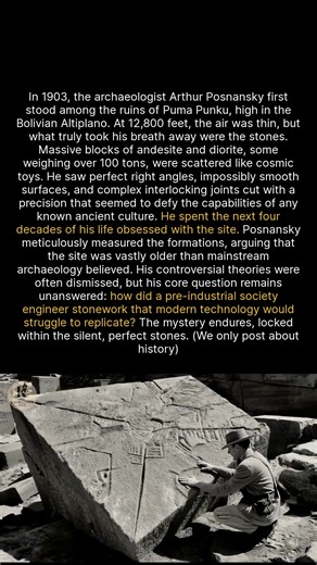 The perfectly interlocking stones of Puma Punku challenge our understanding of ancient engineering. #ancienthistory #archaeology #history | Knowledge