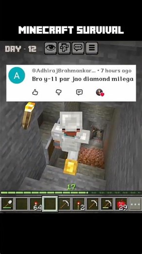 Minecraft But I Can Survive 100 Days #day12 #minecraft #challange