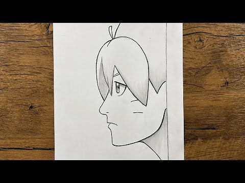 How to draw Boruto Uzumaki step-by-step | Anime drawing tutorial