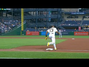 Ke'Bryan Hayes Hits Home Run, Misses First Base, & Is Called Out | Pirates vs. Dodgers (6/8/21)