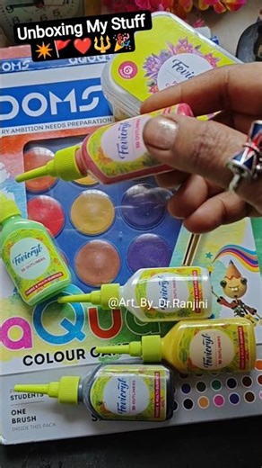 Unboxing My Stuff today ❤️🚩🔱✴️ #artbydrranjini #artclass #art #diy #artsupplies