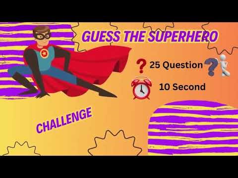 Guess the Superhero Quiz🦸|| Can you Name All 25 Superheroes??