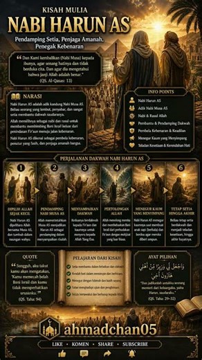 Kisah Nabi Harun AS | Pendamping Setia Nabi Musa AS