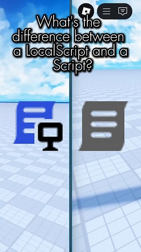 Logicall on Instagram: "📜 What's the difference between a LOCALSCRIPT and SCRIPT? 🕶️ JOIN THE DEV MAFIA. #robloxfyp #robloxstudio #robloxdev #roblox"