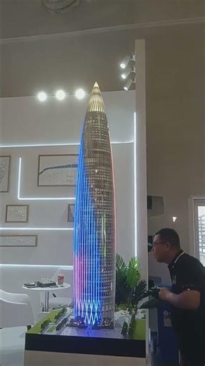 Baghdad Skyscraper Sand Table Model with MADRIX Intelligent Lighting