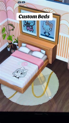 Custom Bed Build Designs!! The Sims4 📹 - Sims Ideas #sims4tipsandtricks #sims4hacks #sims4tutorial #thesims4tips #foryoupage #sims4 | Sims Ideas