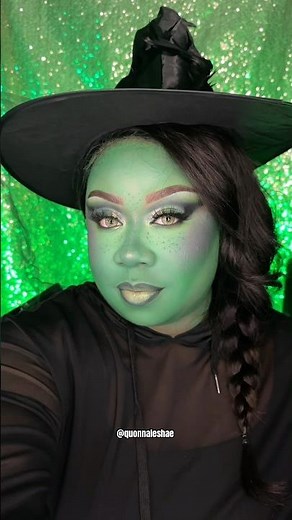 Becoming Elphaba Makeup Process 🪄