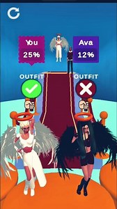 Angel vs Devil: I Became 100% Angel! 😇✨ (Level 2)#AngelRun #Gaming#Transformation#the#shorts#videos