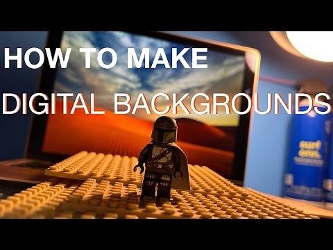How To Make DIGITAL BACKGROUNDS For Stop-Motion | LEGO Tutorial