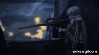 Sword Art Online II - Sinon VS Death Gun on Make a GIF