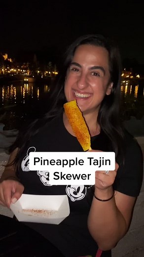 Delicious Pineapple Tajin Skewer at Epcot Disney World