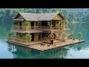 FULL VIDEO: Building a Bamboo House Complex on the Lake | Off-Grid Living