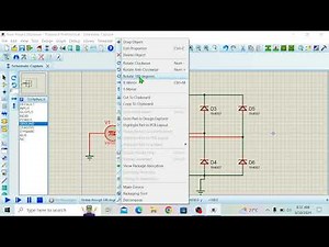 3-phase full wave rectifier in proteus | Circuit design in proteus