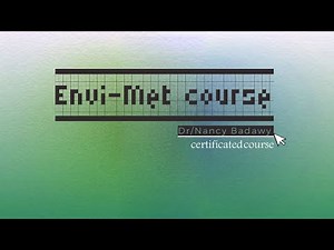 Lecture 5 - Envi-Met Course