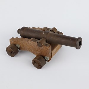 Naval Cannon Steel Barrel on a Wooden Carriage With Steel Wheels Vintage Scale Model 6.25 Inches Long, Ca 1980s - Etsy