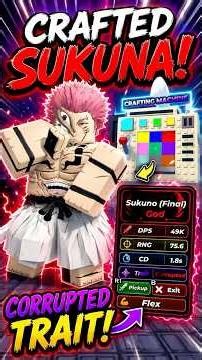 I Crafted Final Form Sukuna With the CORRUPTED Trait! | Defend Ur Base With Anime